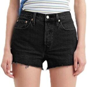Levi's Women's 501 Original Cutoff Denim Shorts |Lunar Black | Size 29